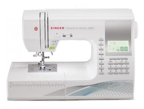 Singer Sewing Machine Quantum Stylist? 9960 Number of stitches 600, Number of buttonholes 13, White